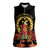 Custom Eritrea Martyrs' Day Women Sleeveless Polo Shirt 20 June Shida Shoes With Candles - Black - Wonder Print Shop