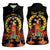 Custom Eritrea Martyrs' Day Women Sleeveless Polo Shirt 20 June Shida Shoes With Candles - Black - Wonder Print Shop