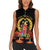 Custom Eritrea Martyrs' Day Women Sleeveless Polo Shirt 20 June Shida Shoes With Candles - Black - Wonder Print Shop