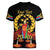 Custom Eritrea Martyrs' Day Women V-Neck T-Shirt 20 June Shida Shoes With Candles - Black - Wonder Print Shop