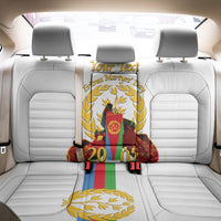 Custom Eritrea Martyrs' Day Back Car Seat Cover 20 June Shida Shoes With Candles - White - Wonder Print Shop