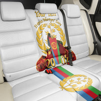 Custom Eritrea Martyrs' Day Back Car Seat Cover 20 June Shida Shoes With Candles - White - Wonder Print Shop
