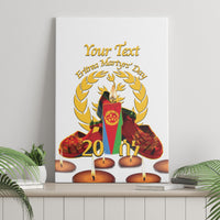Custom Eritrea Martyrs' Day Canvas Wall Art 20 June Shida Shoes With Candles - White - Wonder Print Shop