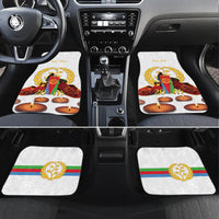 Custom Eritrea Martyrs' Day Car Mats 20 June Shida Shoes With Candles - White - Wonder Print Shop