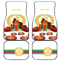 Custom Eritrea Martyrs' Day Car Mats 20 June Shida Shoes With Candles - White - Wonder Print Shop