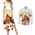 Custom Eritrea Martyrs' Day Couples Matching Summer Maxi Dress and Long Sleeve Button Shirt 20 June Shida Shoes With Candles - White - Wonder Print Shop