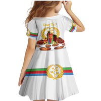 Custom Eritrea Martyrs' Day Family Matching Mermaid Dress and Hawaiian Shirt 20 June Shida Shoes With Candles - White - Wonder Print Shop