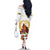 Custom Eritrea Martyrs' Day Family Matching Off The Shoulder Long Sleeve Dress and Hawaiian Shirt 20 June Shida Shoes With Candles - White - Wonder Print Shop