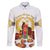 Custom Eritrea Martyrs' Day Family Matching Off Shoulder Short Dress and Hawaiian Shirt 20 June Shida Shoes With Candles - White - Wonder Print Shop