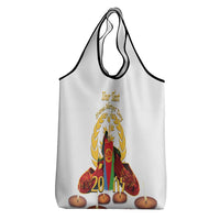 Custom Eritrea Martyrs' Day Grocery Bag 20 June Shida Shoes With Candles - White