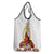 Custom Eritrea Martyrs' Day Grocery Bag 20 June Shida Shoes With Candles - White