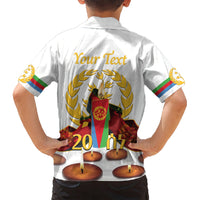 Custom Eritrea Martyrs' Day Hawaiian Shirt 20 June Shida Shoes With Candles - White - Wonder Print Shop