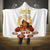 Custom Eritrea Martyrs' Day Hooded Blanket 20 June Shida Shoes With Candles - White
