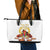 Custom Eritrea Martyrs' Day Leather Tote Bag 20 June Shida Shoes With Candles - White - Wonder Print Shop