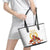 Custom Eritrea Martyrs' Day Leather Tote Bag 20 June Shida Shoes With Candles - White - Wonder Print Shop