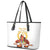 Custom Eritrea Martyrs' Day Leather Tote Bag 20 June Shida Shoes With Candles - White - Wonder Print Shop