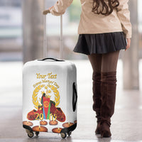 Custom Eritrea Martyrs' Day Luggage Cover 20 June Shida Shoes With Candles - White - Wonder Print Shop
