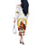 Custom Eritrea Martyrs' Day Off The Shoulder Long Sleeve Dress 20 June Shida Shoes With Candles - White - Wonder Print Shop