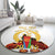 Custom Eritrea Martyrs' Day Round Carpet 20 June Shida Shoes With Candles - White