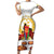Custom Eritrea Martyrs' Day Short Sleeve Bodycon Dress 20 June Shida Shoes With Candles - White - Wonder Print Shop