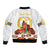 Custom Eritrea Martyrs' Day Sleeve Zip Bomber Jacket 20 June Shida Shoes With Candles - White - Wonder Print Shop