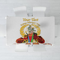 Custom Eritrea Martyrs' Day Tablecloth 20 June Shida Shoes With Candles - White - Wonder Print Shop