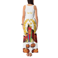 Custom Eritrea Martyrs' Day Tank Maxi Dress 20 June Shida Shoes With Candles - White - Wonder Print Shop
