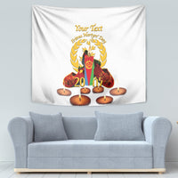 Custom Eritrea Martyrs' Day Tapestry 20 June Shida Shoes With Candles - White - Wonder Print Shop