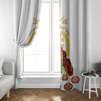 Custom Eritrea Martyrs' Day Window Curtain 20 June Shida Shoes With Candles - White - Wonder Print Shop