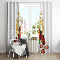 Custom Eritrea Martyrs' Day Window Curtain 20 June Shida Shoes With Candles - White - Wonder Print Shop