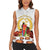 Custom Eritrea Martyrs' Day Women Sleeveless Polo Shirt 20 June Shida Shoes With Candles - White - Wonder Print Shop