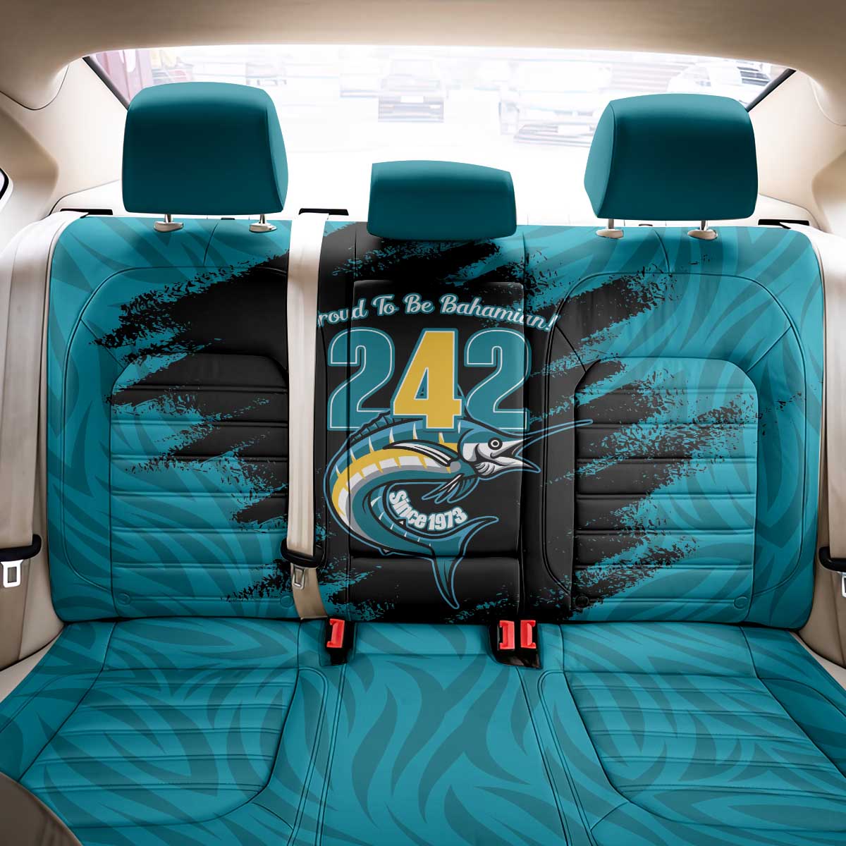 The Bahamas 242 Day Back Car Seat Cover Bahamian Independence Anniversary