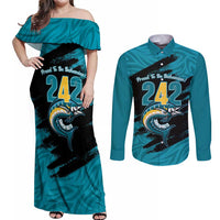 The Bahamas 242 Day Couples Matching Off Shoulder Maxi Dress and Long Sleeve Button Shirt Bahamian Independence Anniversary