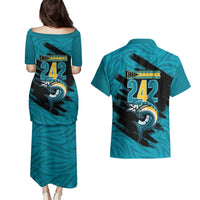 The Bahamas 242 Day Couples Matching Puletasi and Hawaiian Shirt Bahamian Independence Anniversary