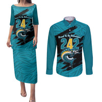 The Bahamas 242 Day Couples Matching Puletasi and Long Sleeve Button Shirt Bahamian Independence Anniversary