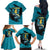 The Bahamas 242 Day Family Matching Off The Shoulder Long Sleeve Dress and Hawaiian Shirt Bahamian Independence Anniversary