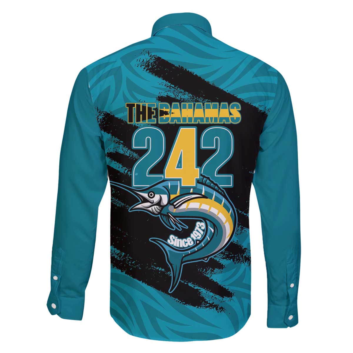 The Bahamas 242 Day Family Matching Off The Shoulder Long Sleeve Dress and Hawaiian Shirt Bahamian Independence Anniversary