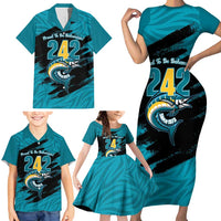 The Bahamas 242 Day Family Matching Short Sleeve Bodycon Dress and Hawaiian Shirt Bahamian Independence Anniversary