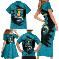 The Bahamas 242 Day Family Matching Short Sleeve Bodycon Dress and Hawaiian Shirt Bahamian Independence Anniversary