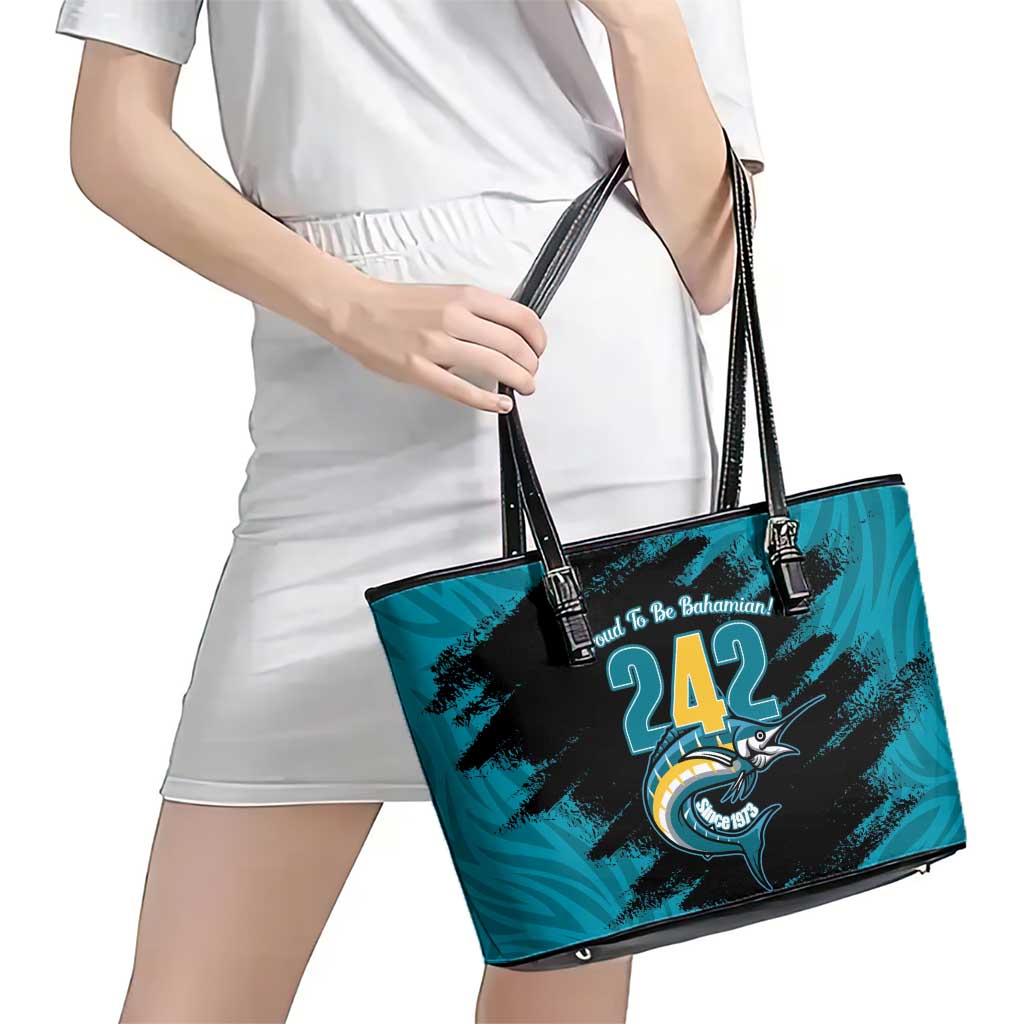 The Bahamas 242 Day Leather Tote Bag Bahamian Independence Anniversary