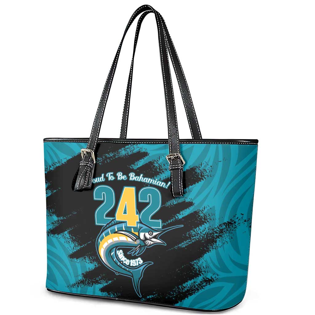 The Bahamas 242 Day Leather Tote Bag Bahamian Independence Anniversary
