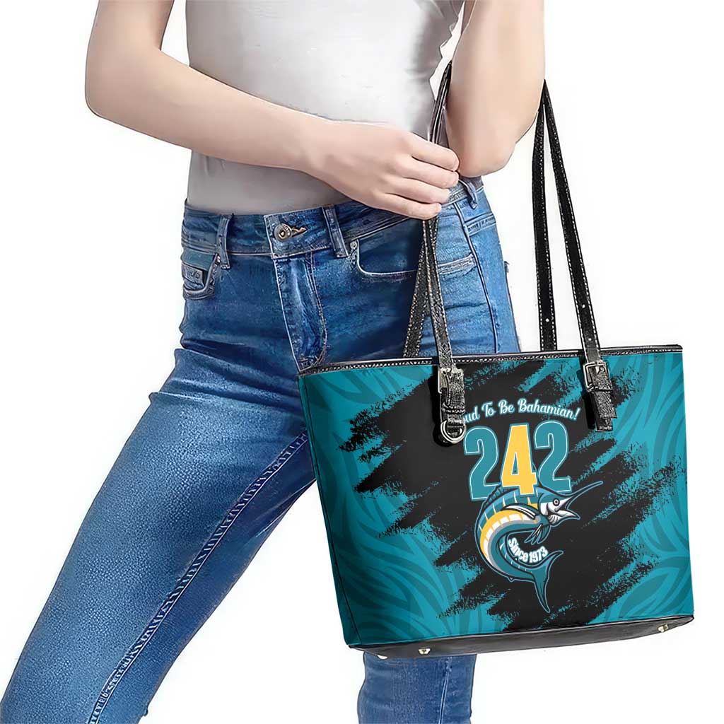 The Bahamas 242 Day Leather Tote Bag Bahamian Independence Anniversary