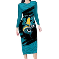 The Bahamas 242 Day Long Sleeve Bodycon Dress Bahamian Independence Anniversary
