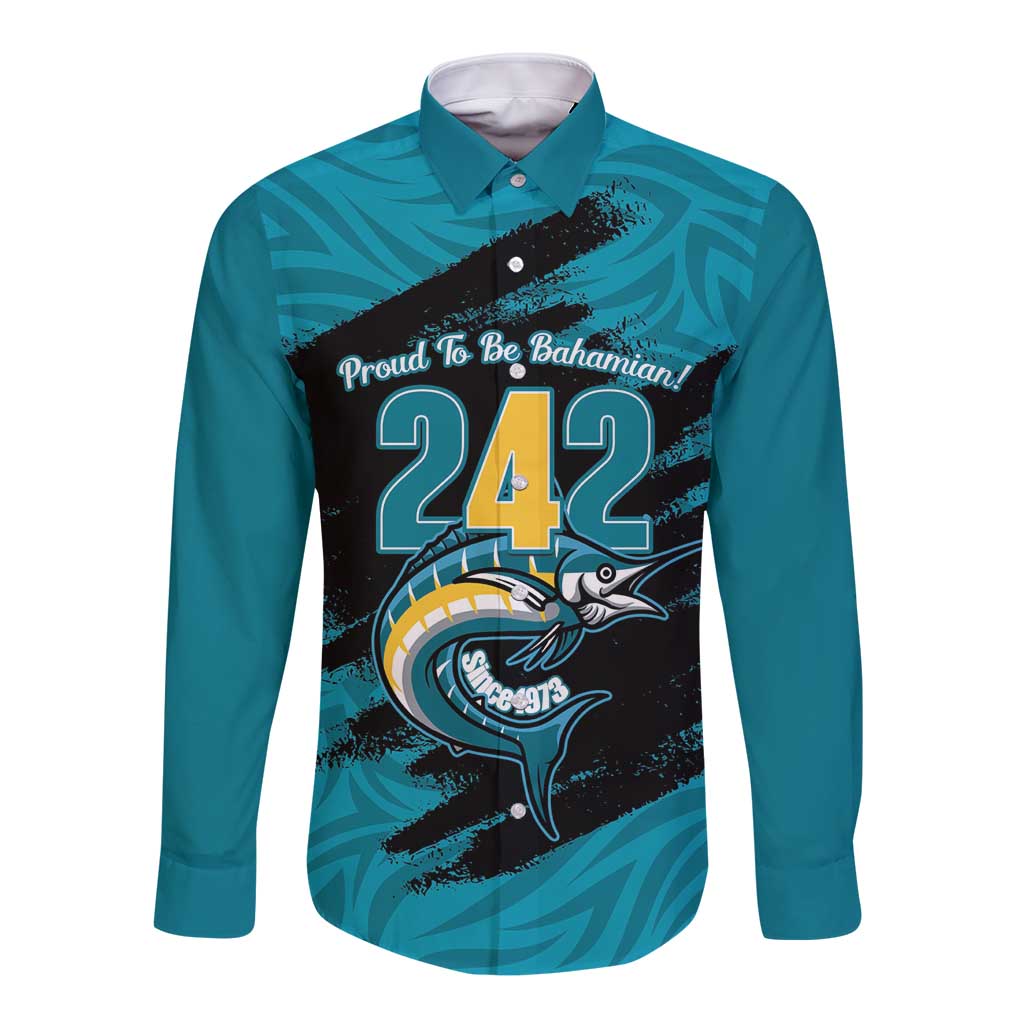 The Bahamas 242 Day Long Sleeve Button Shirt Bahamian Independence Anniversary
