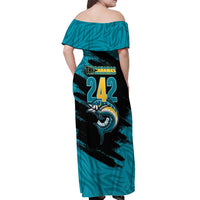 The Bahamas 242 Day Off Shoulder Maxi Dress Bahamian Independence Anniversary