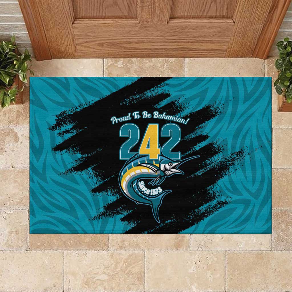 The Bahamas 242 Day Rubber Doormat Bahamian Independence Anniversary