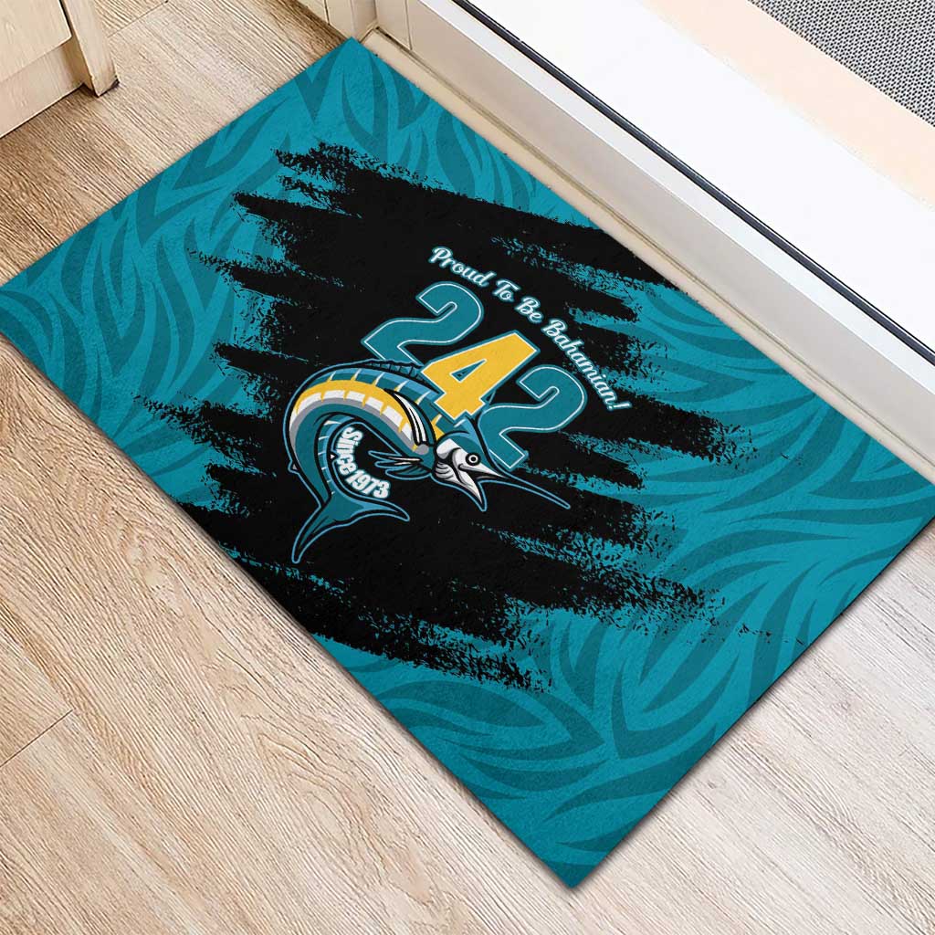 The Bahamas 242 Day Rubber Doormat Bahamian Independence Anniversary