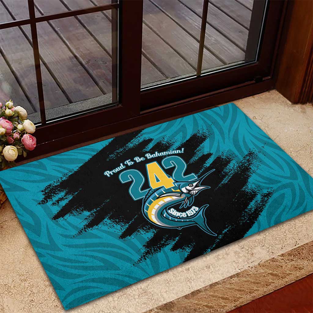 The Bahamas 242 Day Rubber Doormat Bahamian Independence Anniversary