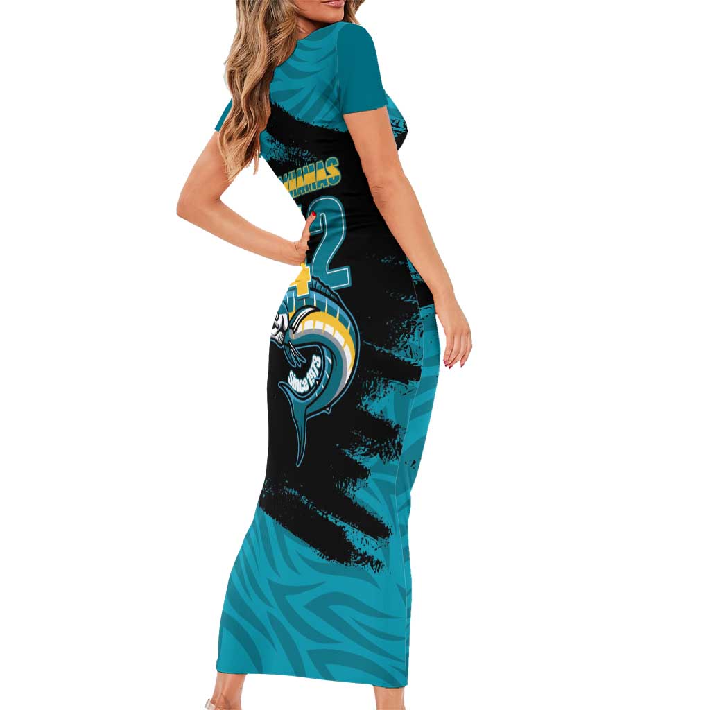 The Bahamas 242 Day Short Sleeve Bodycon Dress Bahamian Independence Anniversary