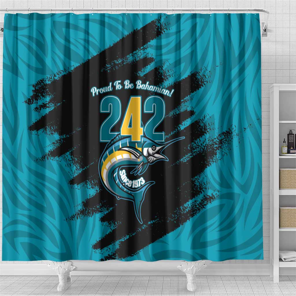 The Bahamas 242 Day Shower Curtain Bahamian Independence Anniversary